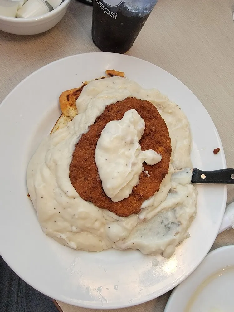 Biscuits and Sausage Gravy with Chicken Fried Steak